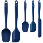 Silicone Rubber BPA-Free Spatula Set, Set of 5, Classic Blue