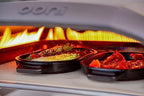 Cast Iron Grizzler Pan - Grill Frying Pan, 12" x 6" Griddle Plate with Removable Handle and Stainless Steel Trivet, Pre-Seasoned Non-Stick Oven Safe Cookware, Pizza Oven and BBQ Accessories - view 4