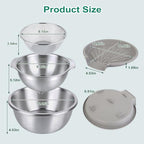Stainless Steel Colander Set with Self-Draining Base for Edge of Sink - view 5