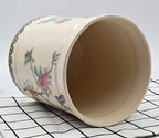 Utensil Crocks Extra Large Kitchen Utensil Holder for Countertop Ceramic Cooking Utensils Butterfly Ice Crack - view 3