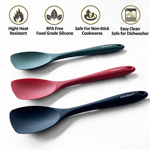 Silicone Spatula Spoon Set, 11 IN, Assorted, Spoonula Heat Resistant - view 2