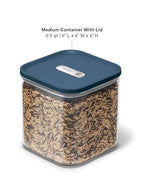 2.5 qt Glass Airtight Food Storage Containers with Lids - view 3