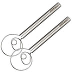 Danish Dough Whisk, 12 Inch Stainless Steel Bread Whisk, 2 Pack
