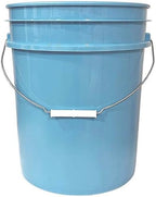 House Naturals 5 Gallon Premium HPDE Plastic Bucket - Made in USA Food Grade Storage Container, BPA Free All Purpose Pail (3, Light Blue)