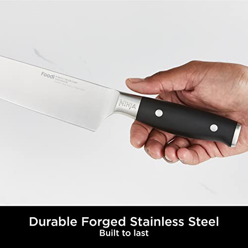Foodi StaySharp Knife Block with Integrated Sharpener, 6-Piece Set [K32006UK] Stainless Steel, Scissors, Silver/Black - view 4