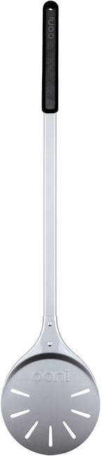 ooni Pizza Turning Peel - 7 Inch Aluminum Perforated Pizza Peel, Lightweight Metal Pizza Turner with Long Handle, Pizza Tools, Pizza Oven Accessories