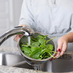 Stainless Steel Colander, Small 1 Quart Pasta Strainer With Handles - view 4