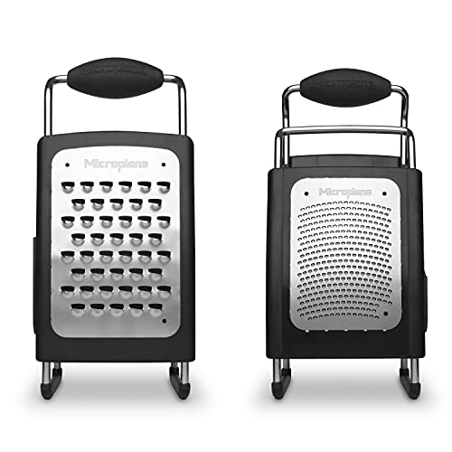 Four Sided Stainless Steel Ultra-Sharp Multi-Purpose Box Grater - Slicer, Fine, Ribbon, and Extra Coarse Blade Styles - view 4