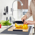 Extra Thick Silicone Mats for Kitchen Counter, 23.6"x15.7", Grey - view 3