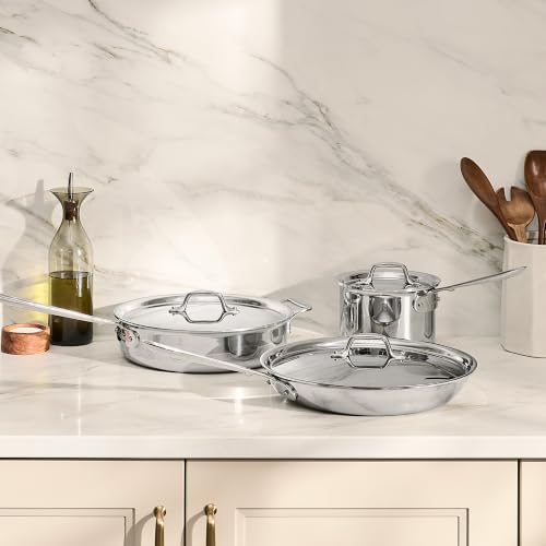 D3 Stainless Steel Cookware Set, 6-Piece, Made in the USA - view 6
