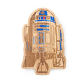 Star Wars R2 D2 16 Inch Cutting Board, Wooden Serving and Charcuterie Board, Kitchen Prep Board with Food Safe Design and Wall Display Feature for Fans, (Parawood)