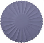 Heat-Resistant Silicone Trivet Mats, Non-Slip Hot Plate Holder for Kitchen Countertops & Dining Table, Reusable Pot Holder Pad with Secure Grip, Dishwasher Safe (Grey, Diameter: 30cm/11.81")