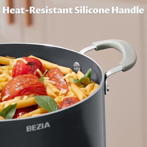 10QT Non Stick Stock Pot with Lid, Ceramic Large Cooking Pot for Soup - view 3