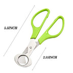 3Pcs Quail Egg Cutter Scissors Kitchen Egg Shears Tool (Green) - view 2