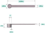 1/2 Teaspoon (2.5 mL) Long Handle Scoop for Measuring Coffee, Pet Food, Grains, Protein, Spices and Other Dry Goods (Pack of 10)