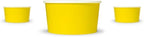 UNIQ 1000-Count 4 oz Paper Ice Cream Cups Yellow Color | Disposable Dessert Bowls in Many Colors | Frozen Dessert Supplies