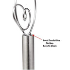 Danish Dough Whisk, 12 Inch Stainless Steel Bread Whisk, 2 Pack - view 3