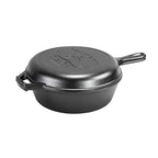 Yellowstone Cast Iron 2-in-1 Combo Cooker, 10.5 Inches