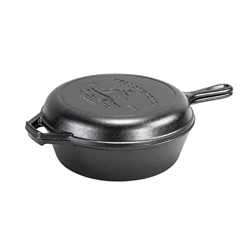 Yellowstone Cast Iron 2-in-1 Combo Cooker, 10.5 Inches