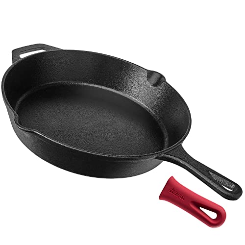 12-Inch Large Cast Iron Skillet, Pre-Seasoned Frying Pan - view 5