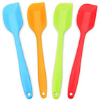 Silicone Spatula 4-piece Set,Heat-Resistant Spatulas,Non-stick Rubber Spatulas with Stainless Steel Core
