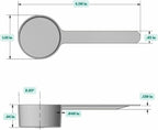 1.5 Tablespoon (23 mL) Long Handle Scoop for Measuring Coffee, Pet Food, Grains, Protein, Spices and Other Dry Goods (Pack of 25)