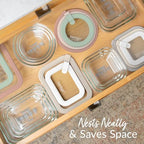 Signature Glass Food Storage Containers with Lids, 4 Piece Set - view 5