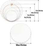 qiqee 10 Inch White Wave Cake Boards Round 15-Packs Circles Rounds Base Food-Grade Cardboard Wave Cake Plate（Thinner But Stronger）