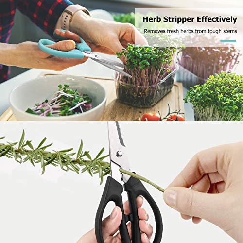 3-Color Stainless Steel Dishwasher Safe Kitchen Shears Food Scissors - view 5