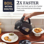 EKT8690X 1.7L Tea Kettle, 1500W BPA-Free Fast Boil, Black - view 4