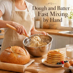 2 Pack Danish Dough Whisk Hook Sourdough Bread Baking Supplies Starter Kit - view 3