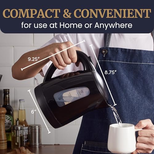 EKT8690X 1.7L Tea Kettle, 1500W BPA-Free Fast Boil, Black - view 6