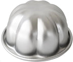 6 Pack Egg Tart Pans Pumpkin Shape, Aluminum Jelly Mold, Pudding Cup Molds, Small Muffin Pan for Baking Jello, Cupcake, Tartlets, 3.3" x 1.7"