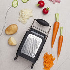Four Sided Stainless Steel Ultra-Sharp Multi-Purpose Box Grater - Slicer, Fine, Ribbon, and Extra Coarse Blade Styles - view 6