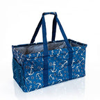 Extra Large Utility Tote Bag - Oversized Collapsible Beach Bag - Anchor