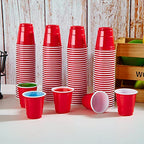 300 PACK 2 oz Red Plastic Shot Glasses, 2 oz Disposable Shot Cups - view 5