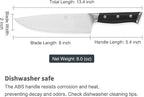 Chef Knife,8inch Damascus knife set,67-Layer High Carbon Stainless Steel Kitchen Knife,Professiona Sharp Cutting Knives with Ergonomic G10 Black Handle,Gift Box for Home and Kitchen Birthday Gift