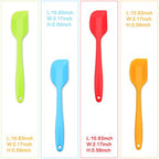 Silicone Spatula 4-piece Set,Heat-Resistant Spatulas,Non-stick Rubber Spatulas with Stainless Steel Core - view 3