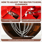 Premium Wood Mixing Bowl for K45 KSM150, 4.5&5 Qt Tilt-Head Models - view 7