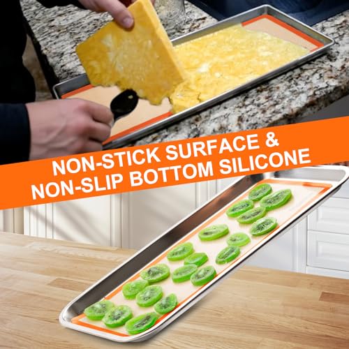 5 pcs Silicone Baking Mats For Harvest Right Freeze Dryer Medium Size Trays (Orange, M - Medium) - view 3
