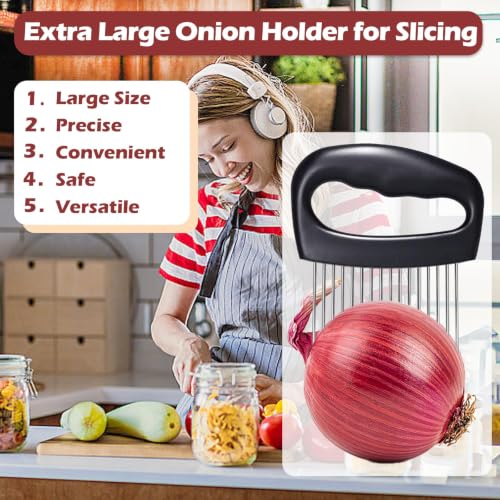 Extra-Large Onion Holder for Slicing, 304 Stainless Steel - view 6