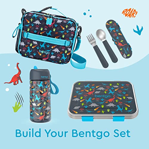 Kids Stainless Steel Utensil Set with Fork, Spoon, & Storage Case - view 6
