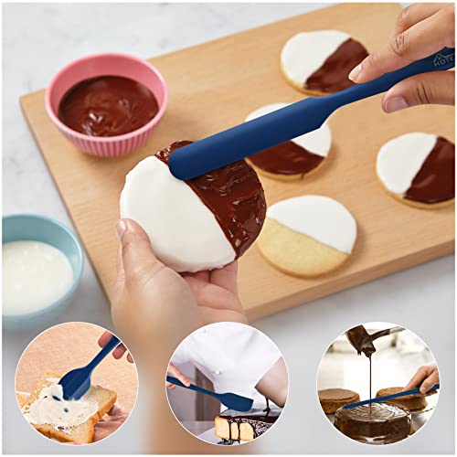 Silicone Rubber BPA-Free Spatula Set, Set of 5, Classic Blue - view 3