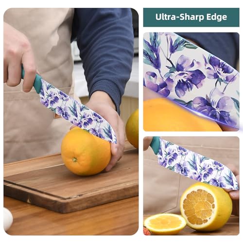 Knife Set, 12-piece Kitchen Knife Set Nonstick Coated - view 3