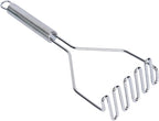 Restaurantware-German Standard Wire Mashers With Ergonomic Handle, 24 Heavy-Duty Potato Mashers - Dishwashable, Durable, Stainless Steel Food Mashing Tool, For Avocado, Beans, Sweet Potatoes, And More