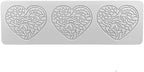 3D Hollow Leaf Fondant Lace Mold Multi Leaves Flower Candy Mold Chocolate Sugar Craft Cake Decoration Cupcake Top (F Love_9.52 * 3.12 * 0.12inch)