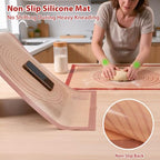 Non-slip Silicone Pastry Mat Extra Large Measurements 28''x 20'' Baking Mat - view 5
