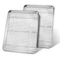 Half Sheet Baking Pan & Wire Rack, 17.5" x 13" Large Stainless Steel Cookie Sheets with Cooling Rack Set, Nonstick & Oven Safe Commercial Baking Tray Pans - 4 Pack