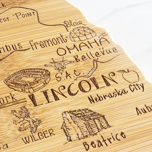 Destination Nebraska State Shaped Cutting Board - view 5