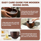 Premium Wood Mixing Bowl for K45 KSM150, 4.5&5 Qt Tilt-Head Models - view 6